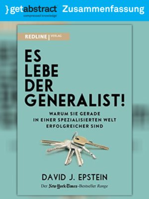 cover image of Es lebe der Generalist! (Zusammenfassung)